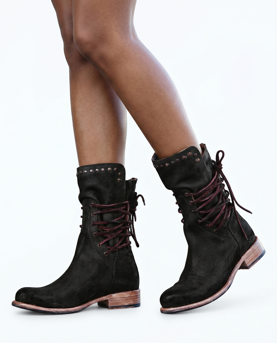 Ysolde | Elegant Leather Boots view 2