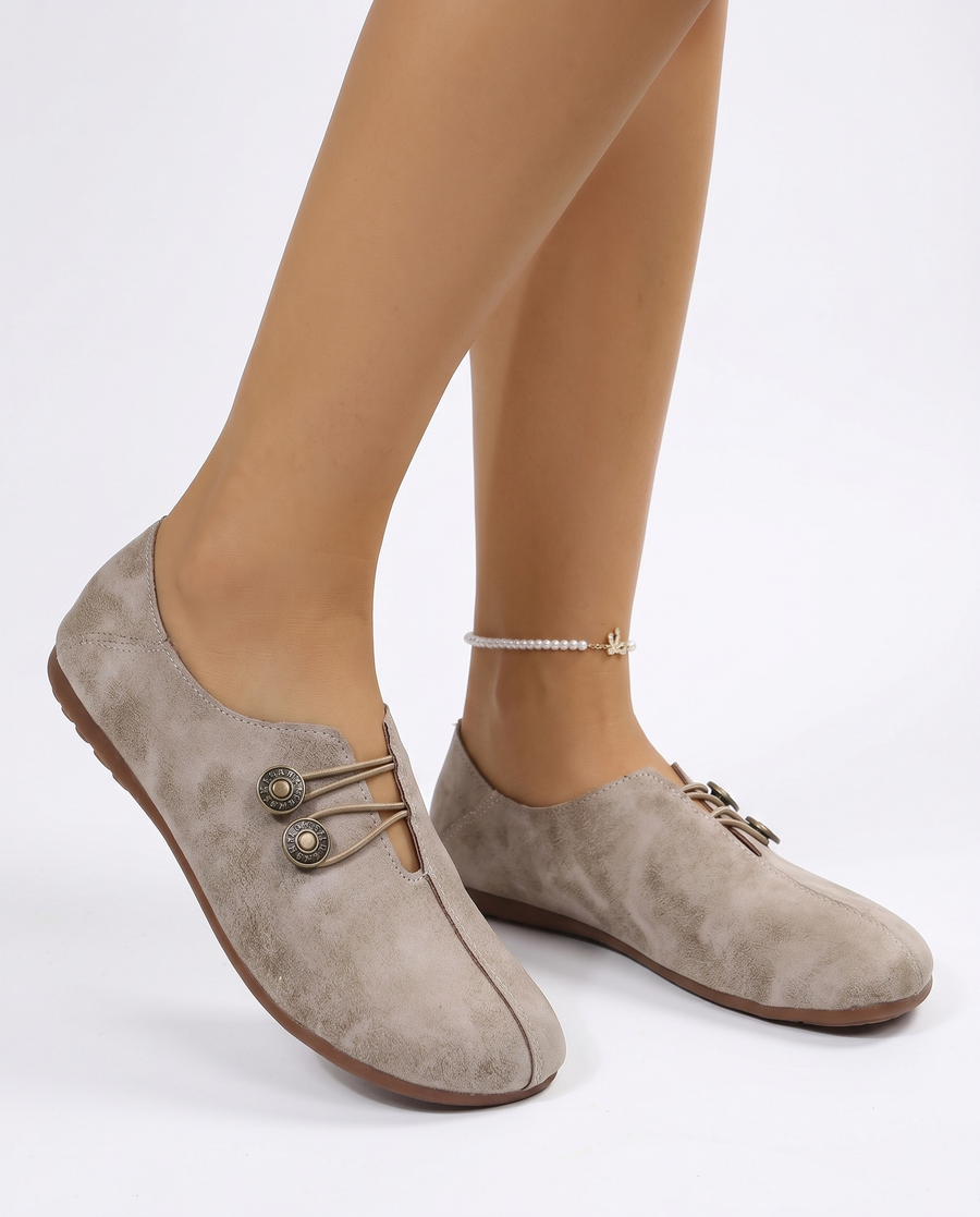 Faustina | Premium Fabric Slip-On Sneakers view 6