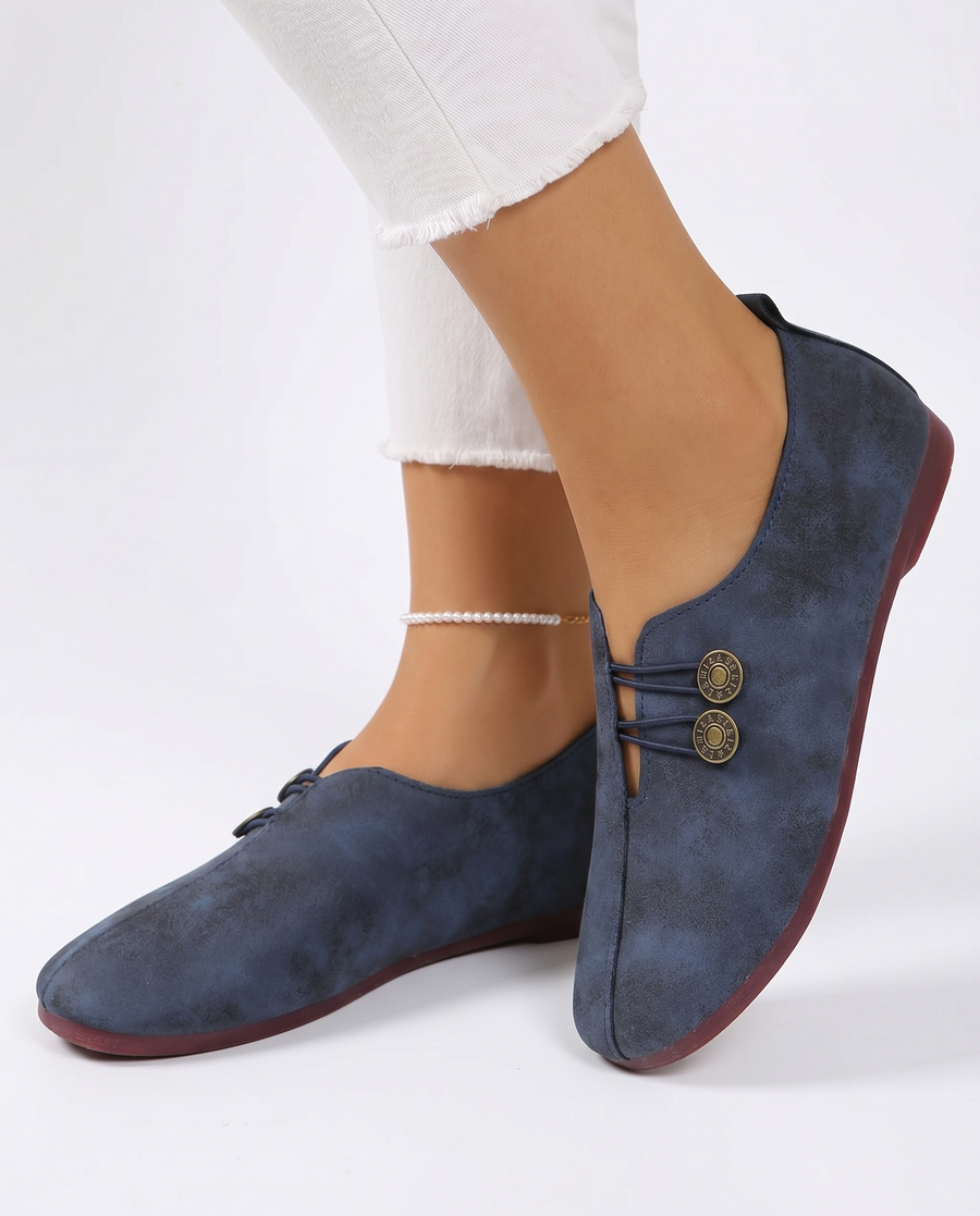 Faustina | Premium Fabric Slip-On Sneakers view 5