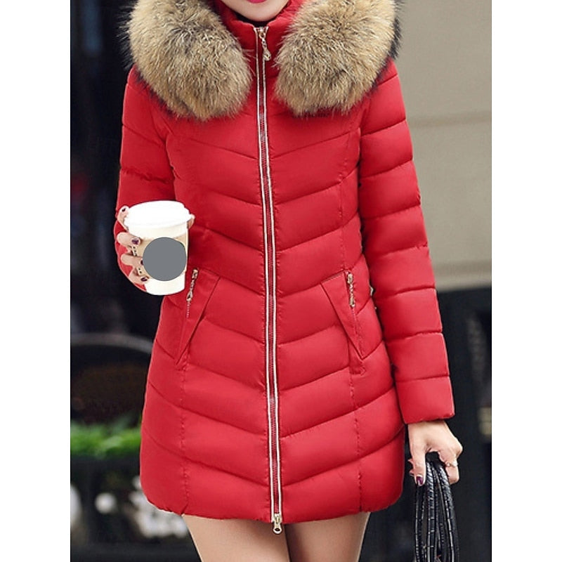 Astra | Women's Winter Parka – Hooded Quilted Puffer Jacket view 2