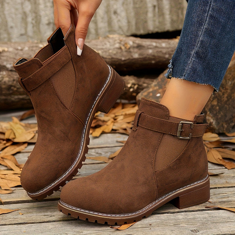 Nicolette | Chelsea Ankle Boot with Block Heel