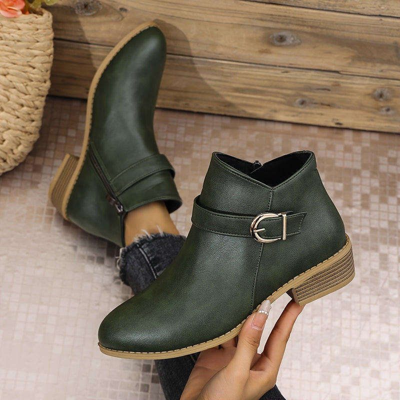 Jessamine | Chelsea Ankle Boot with Buckle Detail