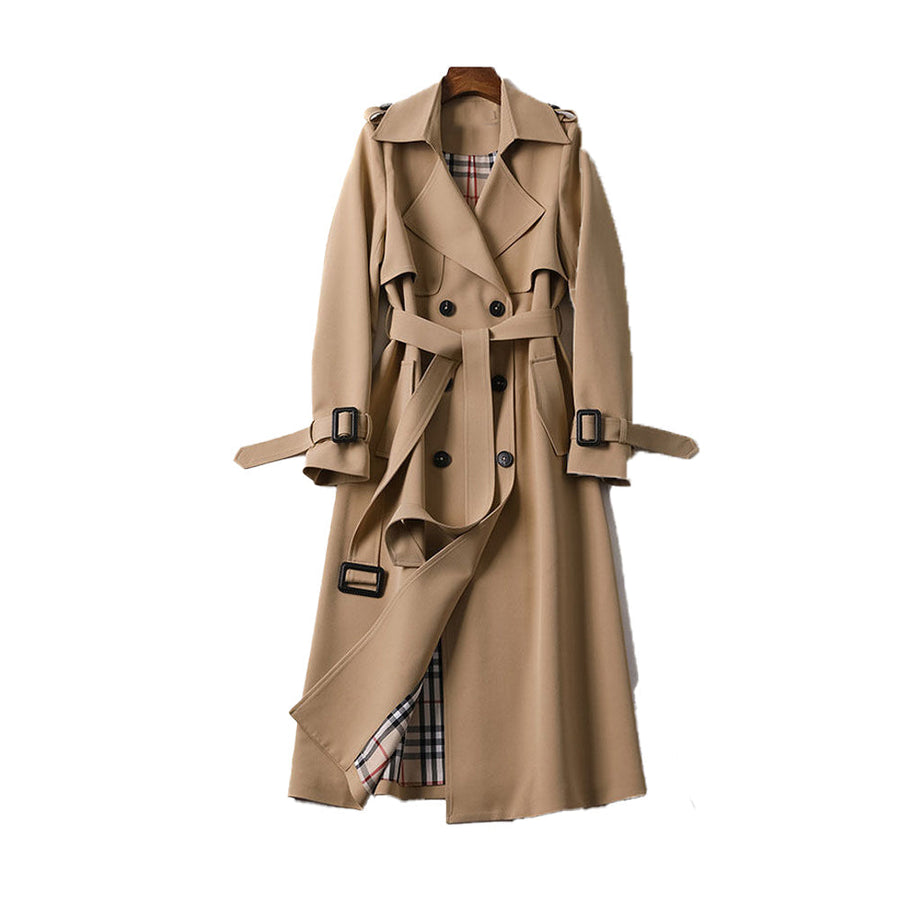 Eliza | Women's Trench Coat – Double-Breasted Belted Classic view 1