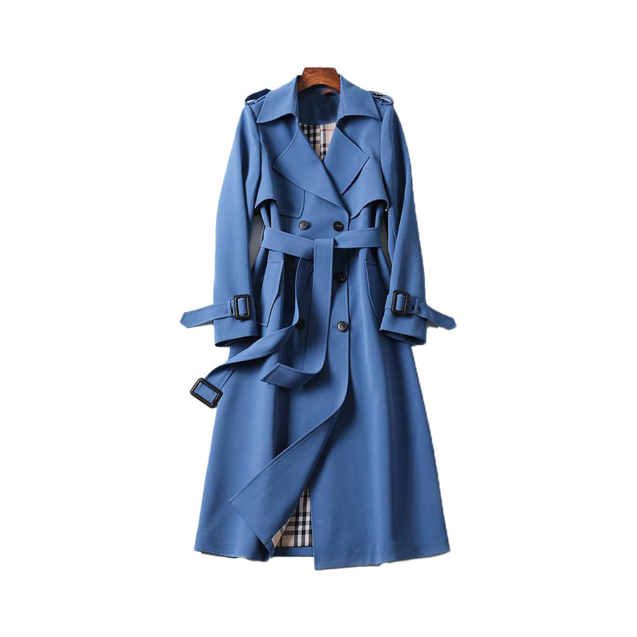 Eliza | Women's Trench Coat – Double-Breasted Belted Classic view 4