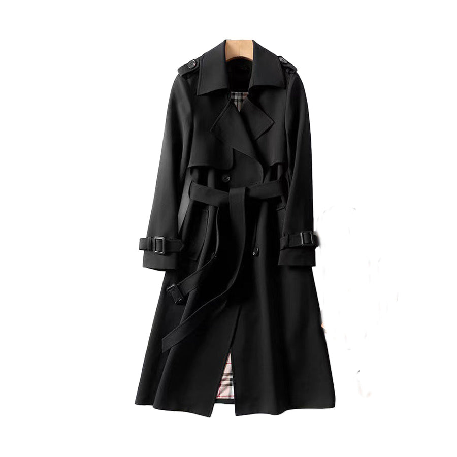 Eliza | Women's Trench Coat – Double-Breasted Belted Classic view 2