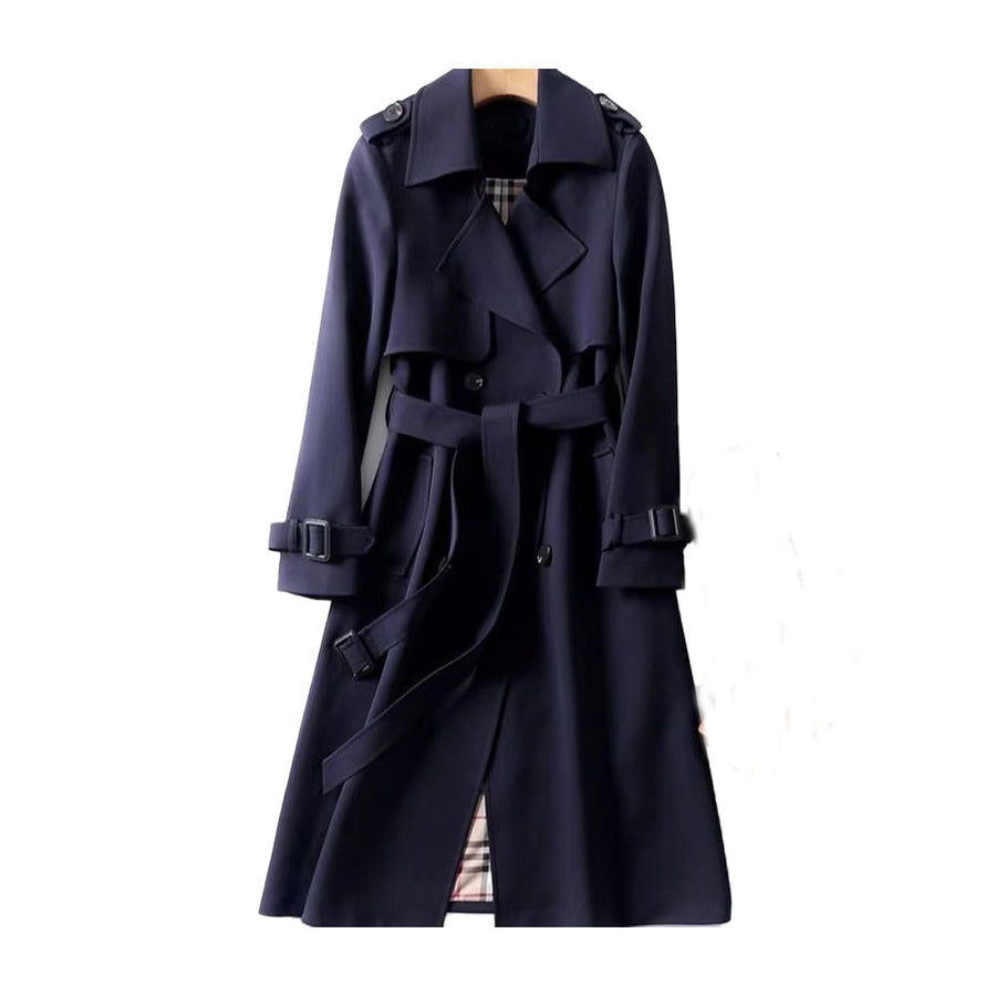 Eliza | Women's Trench Coat – Double-Breasted Belted Classic view 3