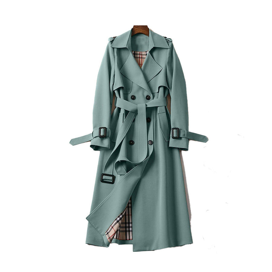 Eliza | Women's Trench Coat – Double-Breasted Belted Classic view 5