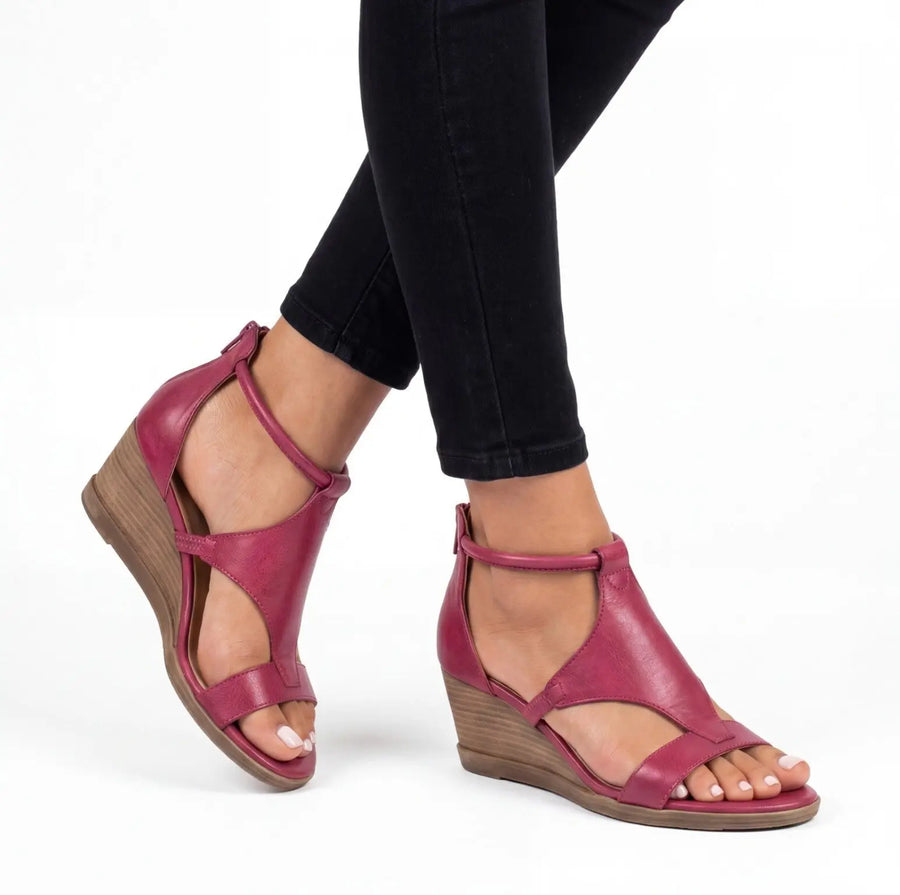Lila | Knotted Orthopedic Wedge Sandals view 4