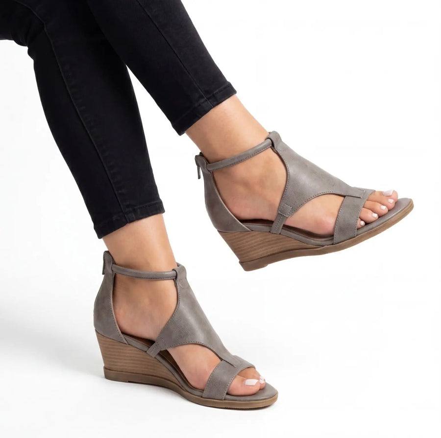 Lila | Knotted Orthopedic Wedge Sandals view 3