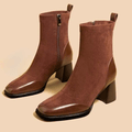 Vashti | Ankle-Length Shaft Block Heel