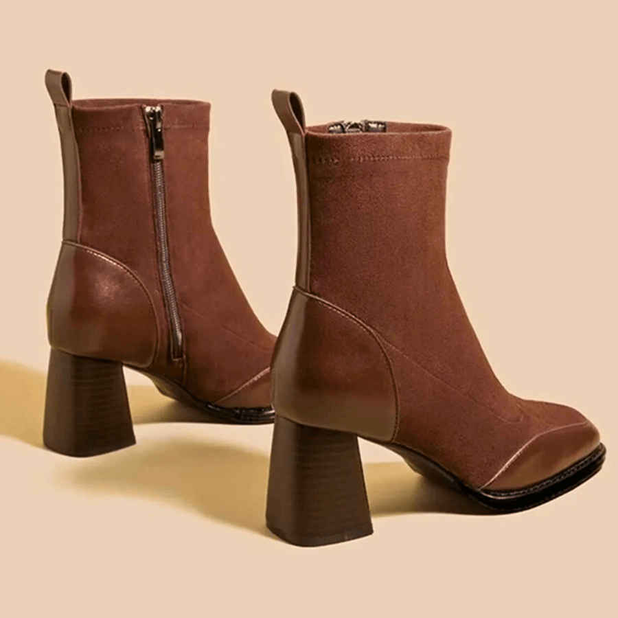 Vashti | Ankle-Length Shaft Block Heel view 4