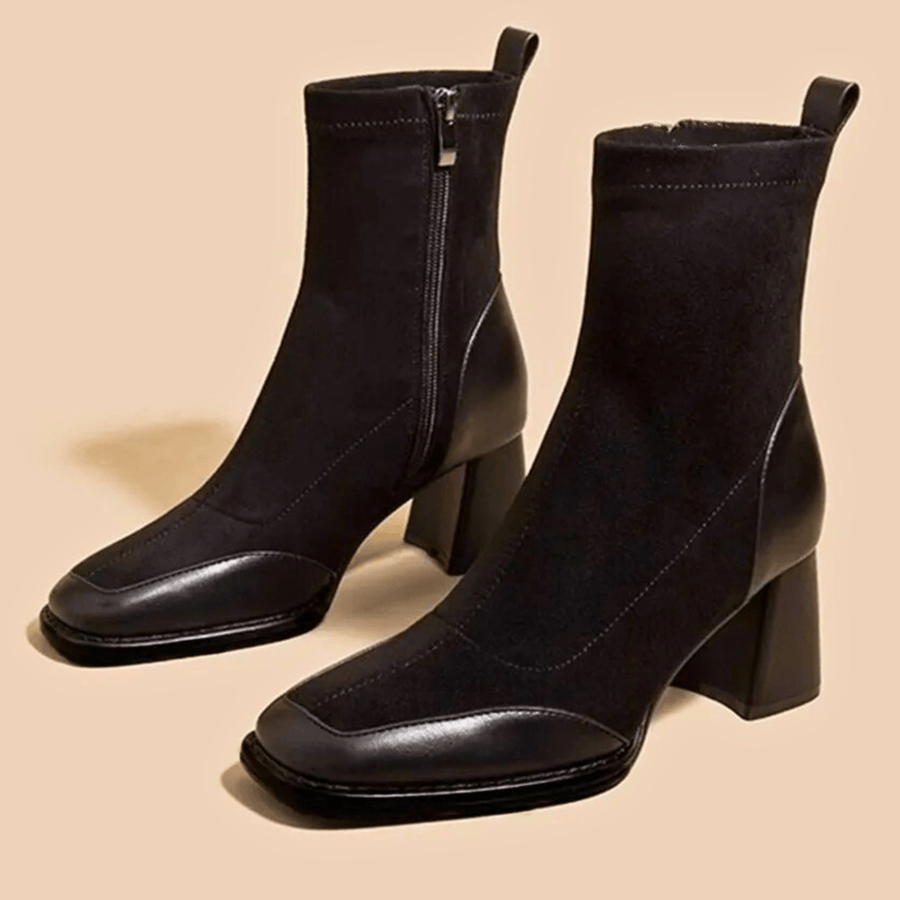 Vashti | Ankle-Length Shaft Block Heel view 2