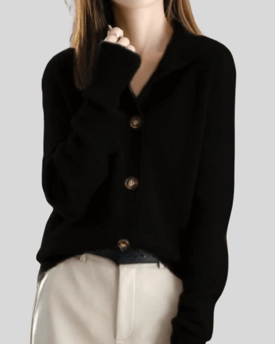 Nadia | Women's Winter Cardigan – Button-Down view 5