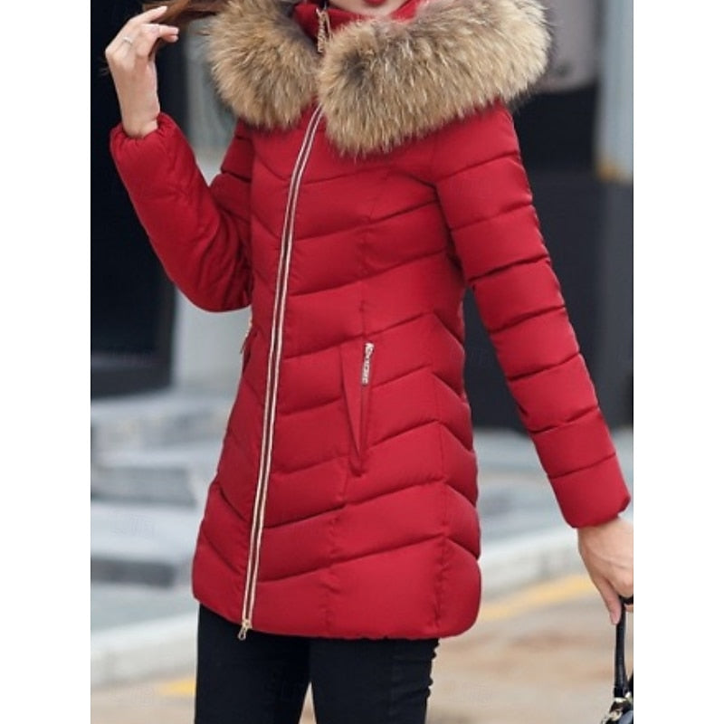 Astra | Women's Winter Parka – Hooded Quilted Puffer Jacket view 7
