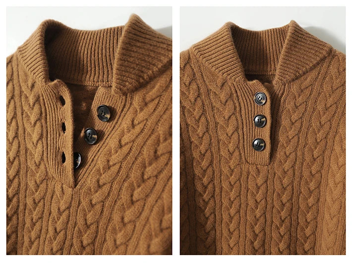 Ophelia | Button-Up Cable Knit Sweater for Women view 17