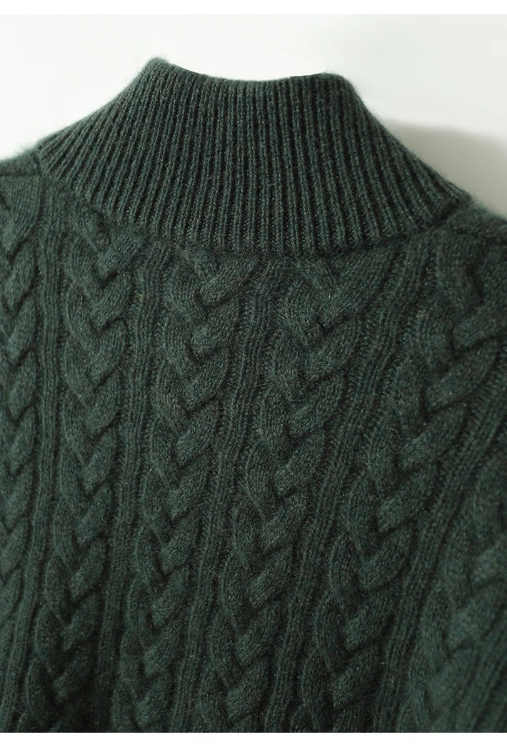 Ophelia | Button-Up Cable Knit Sweater for Women view 20