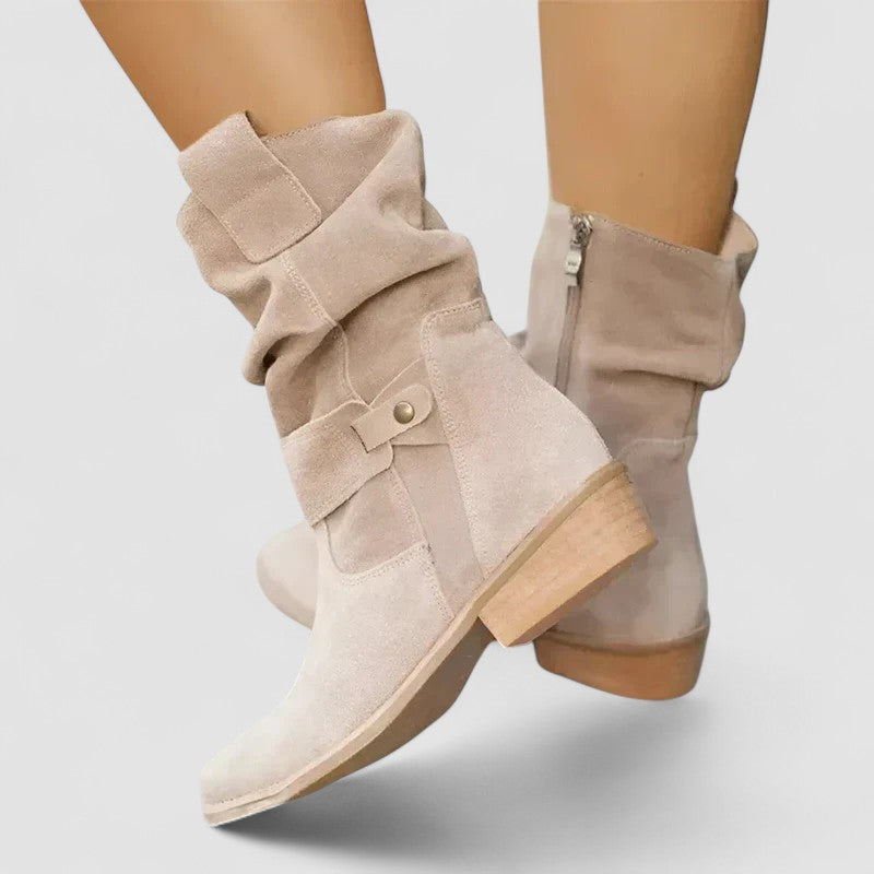 Allegra | Mid-Calf Structured Ankle Silhouette