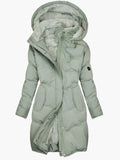 Harper | Women's Puffer Jacket – Quilted Hooded Winter