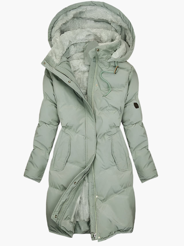Harper | Women's Puffer Jacket – Quilted Hooded Winter