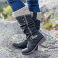 Perdita | Winter Detail Knit Cuff Boots
