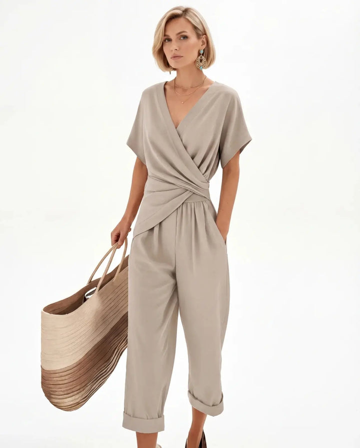 Sienna cream jumpsuit