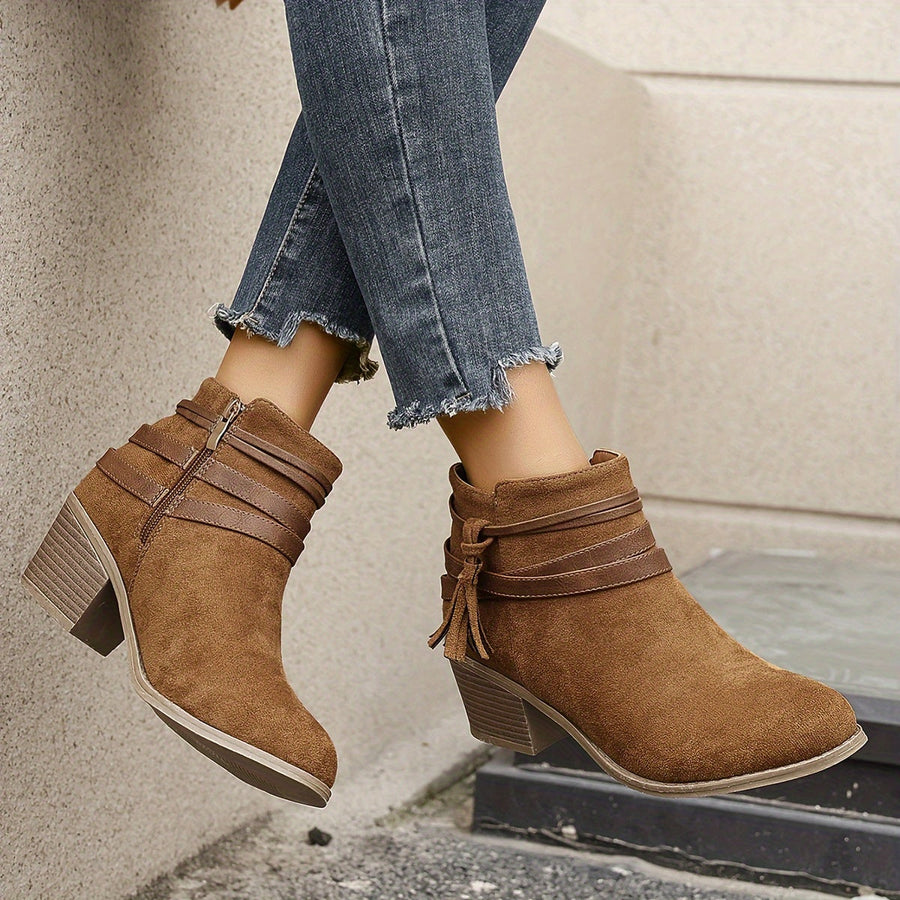 Solange | Chelsea Ankle Boot with Block Heel view 2
