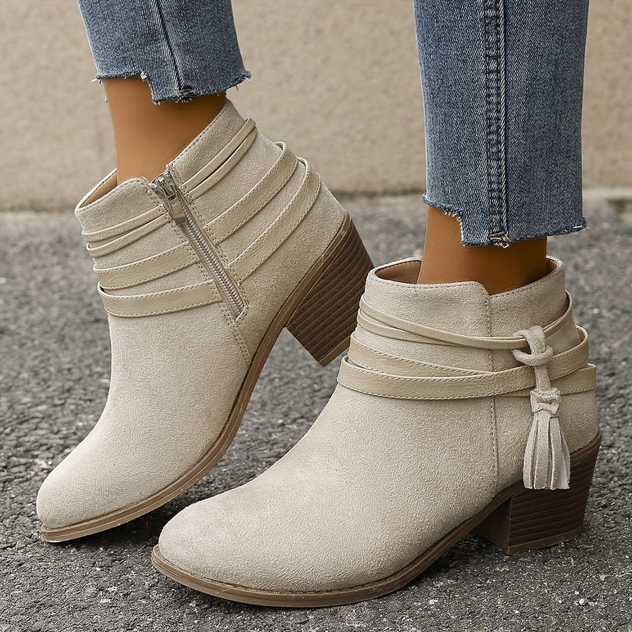 Solange | Chelsea Ankle Boot with Block Heel view 3