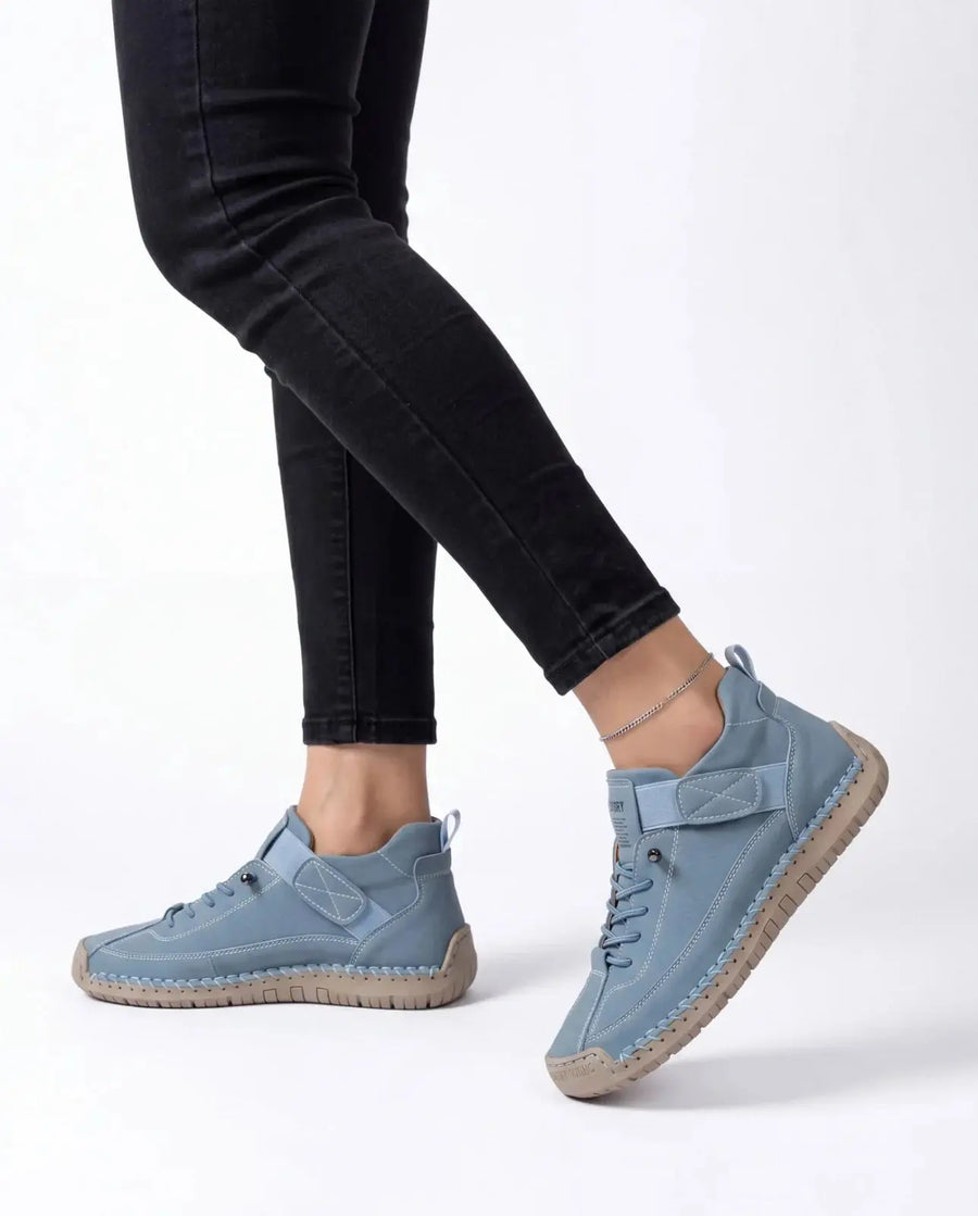 Aria | Hand-Stitched Orthopedic Lace-Up Sneakers view 5