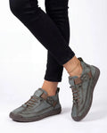 Aria | Hand-Stitched Orthopedic Lace-Up Sneakers