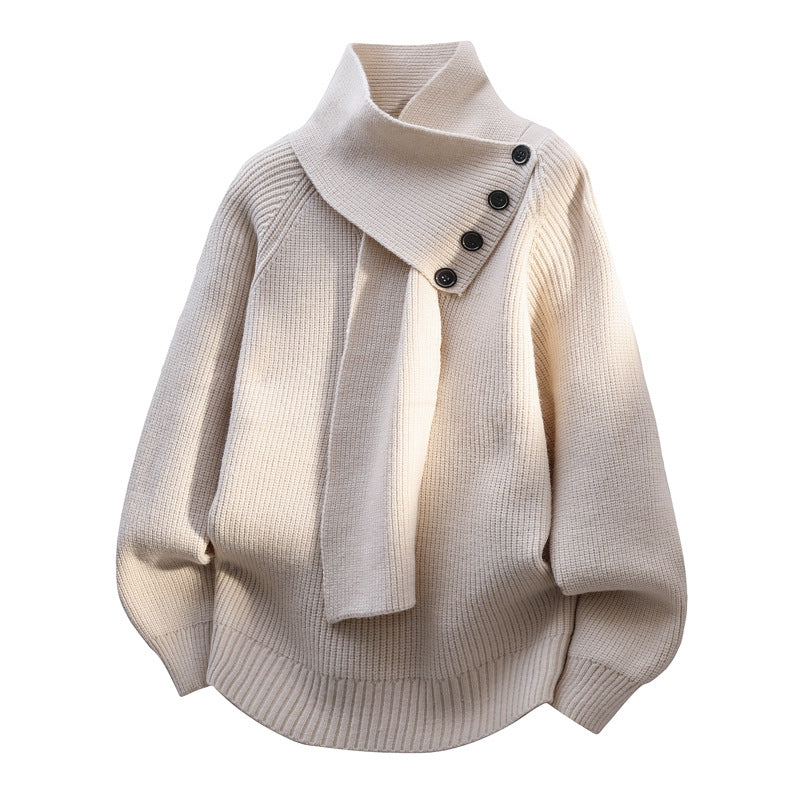 Kalliope | Cozy Scarf-Neck Sweater view 4