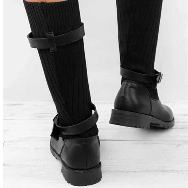 Adeline | Women's Winter Boots – Slouch Knit Shaft view 9