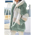 Corinne | Women's Hooded Zip Up Jacket – Cozy Plush Winter Coat
