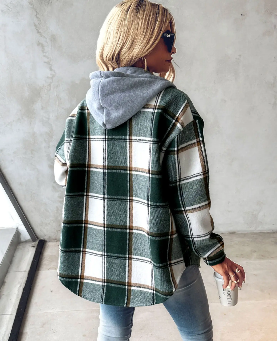 Veronique | Checkered Lined Cardigan Women view 7