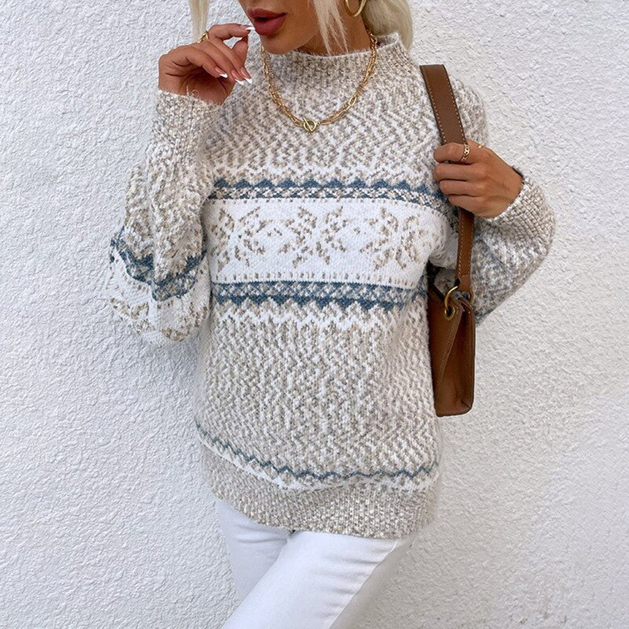 Mairi | Women's Winter Sweater – Snowflake Fair Isle view 4