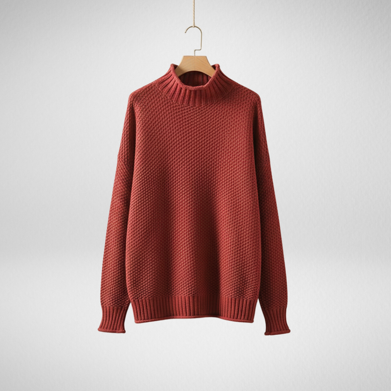 Farrah | Women's Winter Sweater – Mock Neck Knit