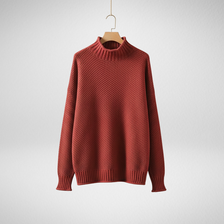Farrah | Women's Winter Sweater – Mock Neck Knit view 1