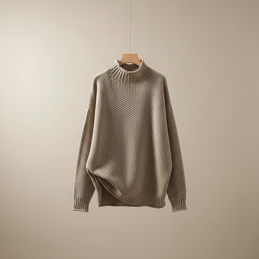 Farrah | Women's Winter Sweater – Mock Neck Knit view 6