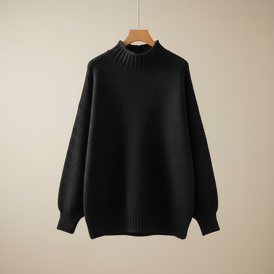 Farrah | Women's Winter Sweater – Mock Neck Knit view 7