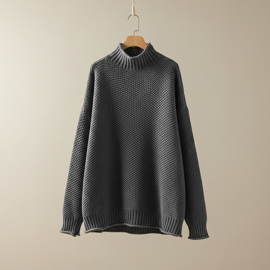 Farrah | Women's Winter Sweater – Mock Neck Knit view 8