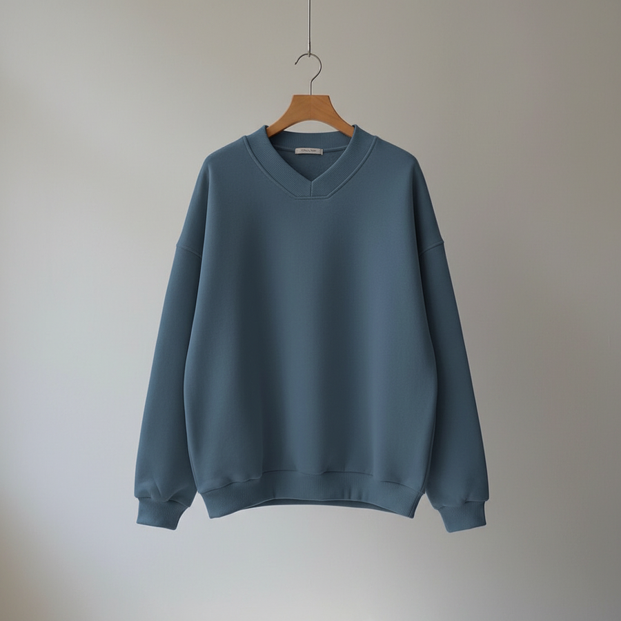 Edwina | Women's Winter Sweater – Oversized V-Neck view 10