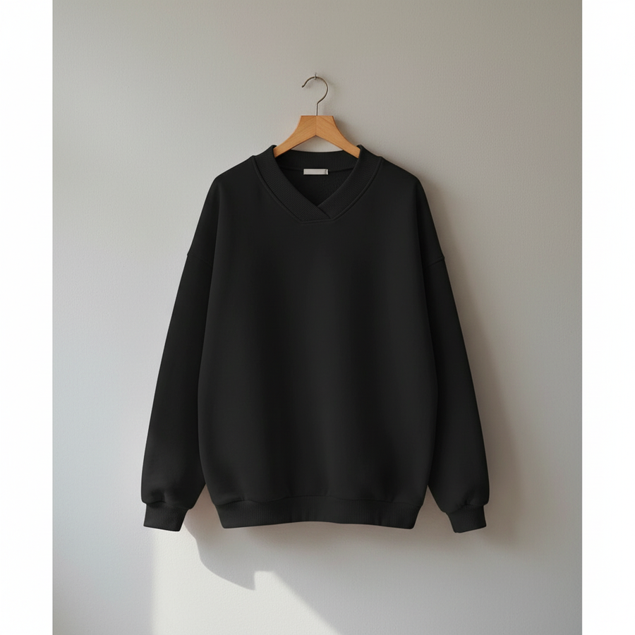 Edwina | Women's Winter Sweater – Oversized V-Neck view 4