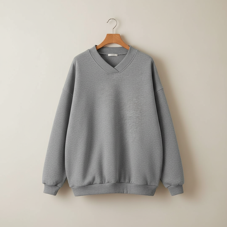 Edwina | Women's Winter Sweater – Oversized V-Neck view 5