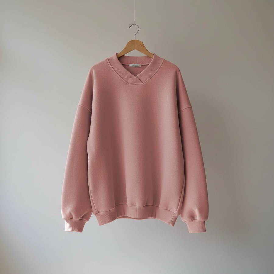 Edwina | Women's Winter Sweater – Oversized V-Neck view 6
