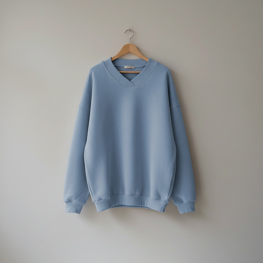 Edwina | Women's Winter Sweater – Oversized V-Neck view 7