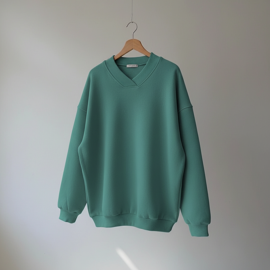 Edwina | Women's Winter Sweater – Oversized V-Neck view 8