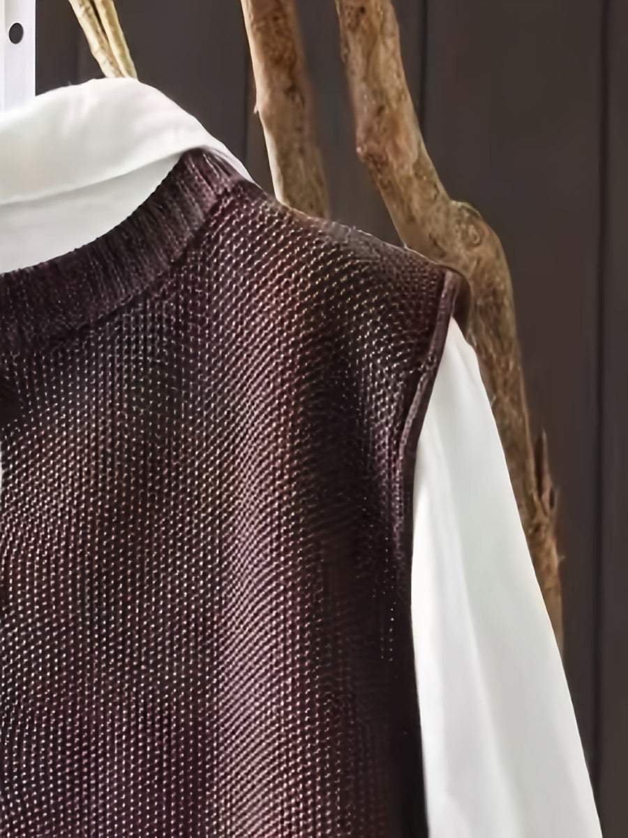 Rhoda | Women's Sweater Vest – Relaxed Fit Knit view 5