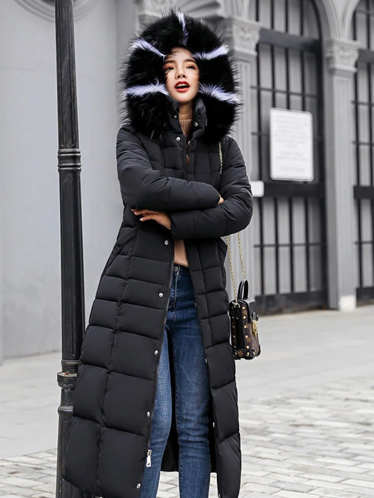 Rhea | Women's Puffer Jacket – Long Winter Puffer Coat view 2
