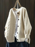 Petra | Women's Winter Cardigan – Oversized Cable Knit