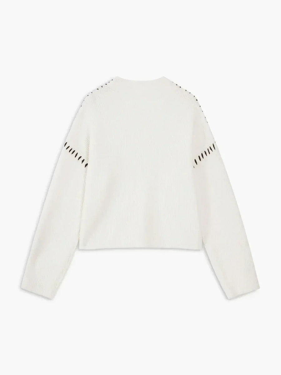 Eileen | Women's Winter Sweater – Oversized Mock Neck, Black view 14
