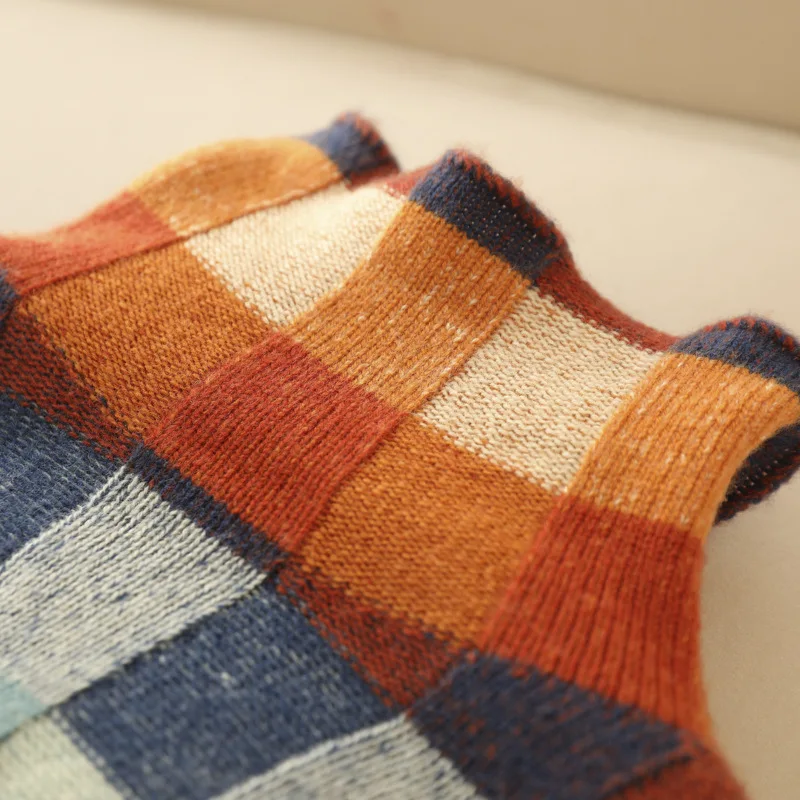Cecelia | Women's Winter Sweater – Colorblock Turtleneck view 5